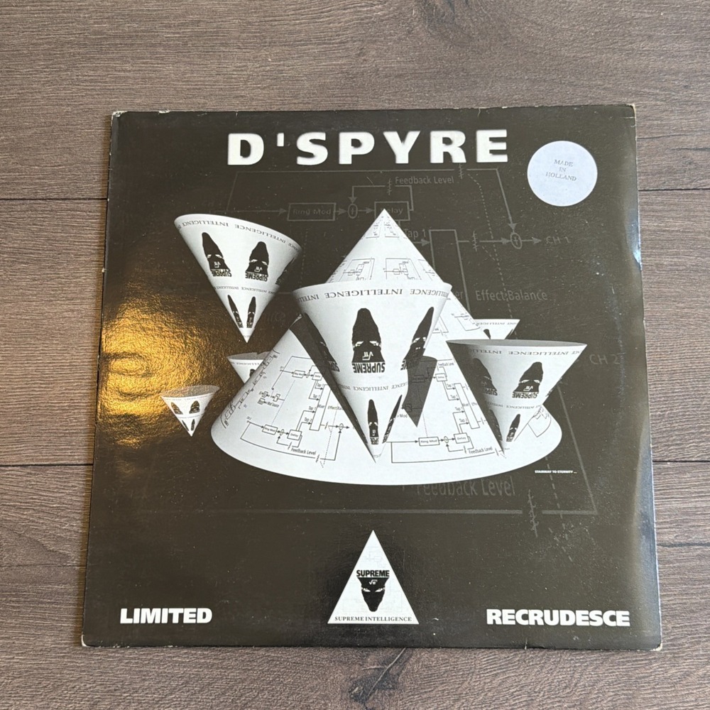 D'Spyre Fire & Blood Vinyl Record Gabber Electric Acid Hardcore Holland
